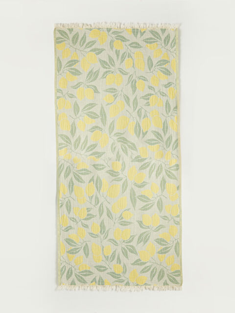 LCW HOME Limon Baskılı Kadın Plaj Havlusu 70x140 cm - S6HP92Z8-F9C