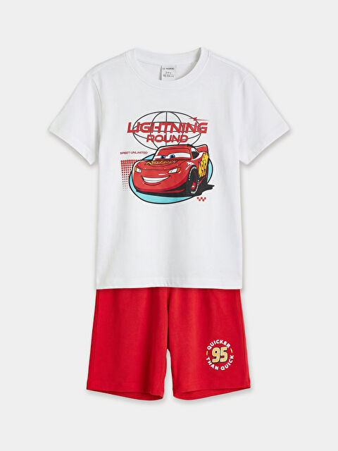 LCW Kids Arabalar Baskılı Erkek Çocuk Pijama Takımı