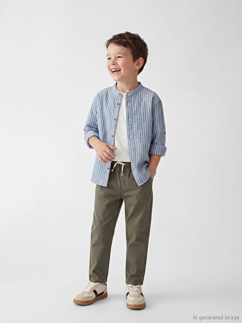 LCW Kids Beli Lastikli Erkek Çocuk Pantolon - S6HT55Z1-R1E