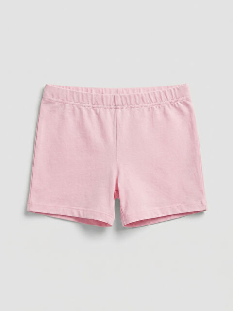 LCW ECO Beli Lastikli Kız Çocuk Şort - S6HU00Z1-QXB