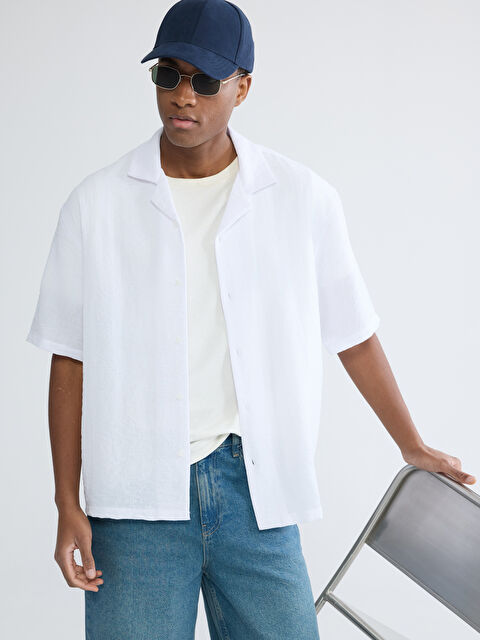 XSIDE Мужчины Белый Рубашка