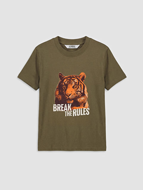 LCW Kids Boy KHAKI T-Shirt - S6HU70Z4-GXF