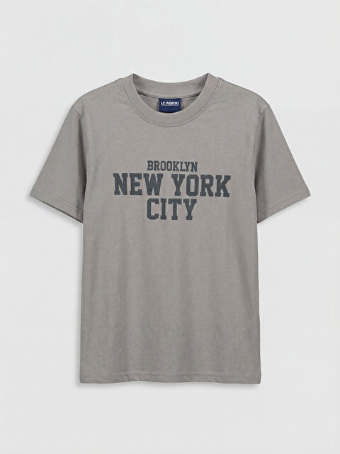 LCW Kids Crew Neck NYC Printed Boys' T-Shirt - S6HU71Z4-R10