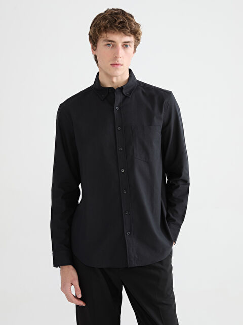 SOUTHBLUE Men's Regular Fit Oxford Shirt - S6HV17Z8-CVL