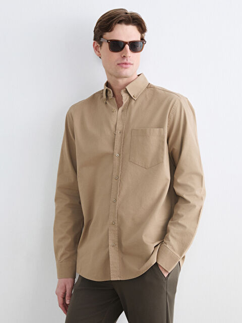 SOUTHBLUE Regular Fit Gabardin Erkek Gömlek - S6HV21Z8-1JW