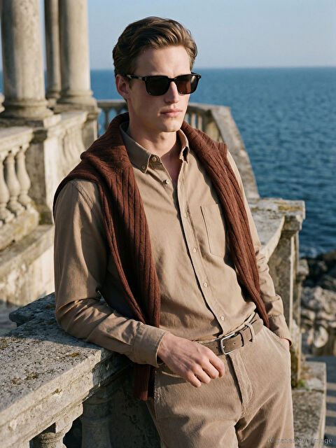 SOUTHBLUE Regular Fit Gabardin Erkek Gömlek - S6HV21Z8-1JW