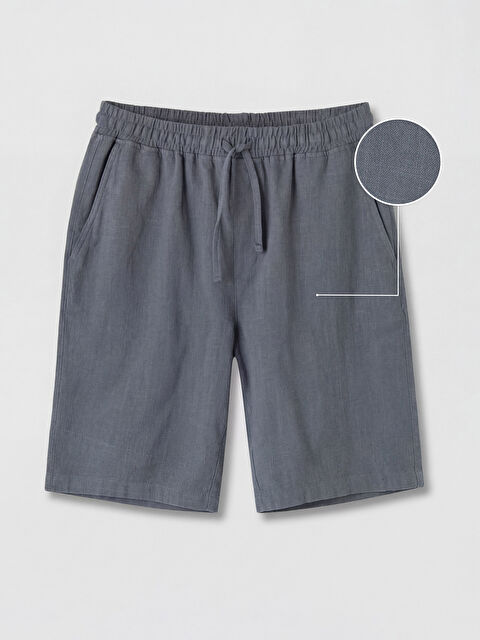 XSIDE Standart Kalıp Keten Görünümlü Erkek Şort