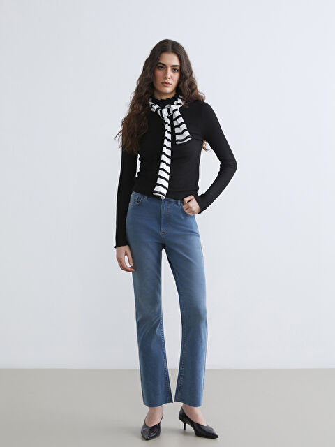 LCW Jeans Укороченные клёш женские джинсы