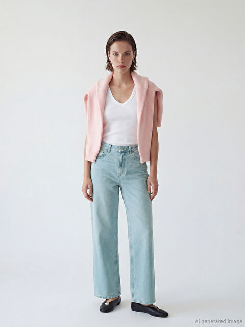 LCW Jeans Jean INDIGO Femme - S6HY40Z8-869