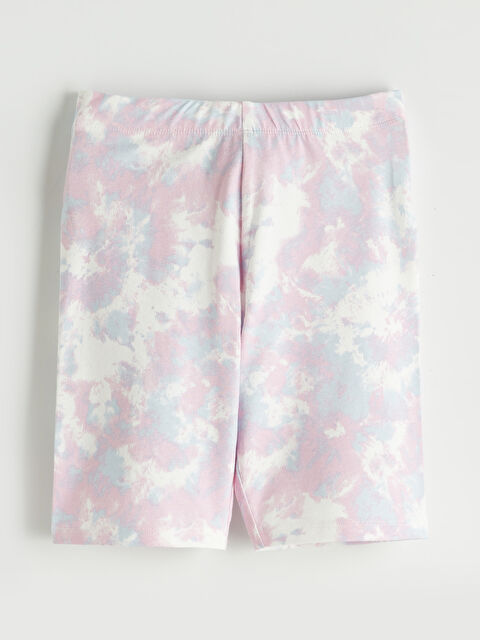 LCW Kids Batik Desenli Kız Çocuk Tayt