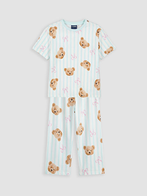 LCW Kids Set de pijama VERDE Fată