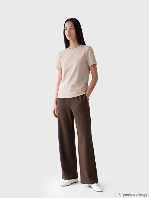 LCW Comfort Soft Touch Women's Joggers with Elastic Waistband