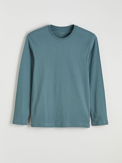 LCWAIKIKI Classic Bisiklet Yaka Uzun Kollu Erkek Tişört  - S6I075Z8-2VQ