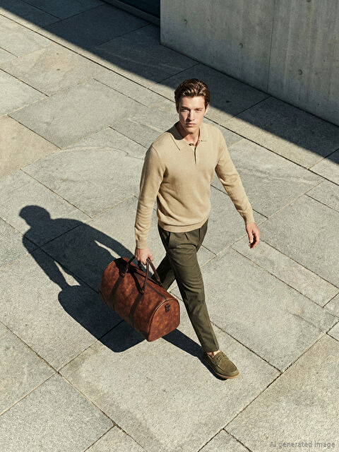 SOUTHBLUE Polo Yaka Erkek Triko Kazak - S6I183Z8-2OZ