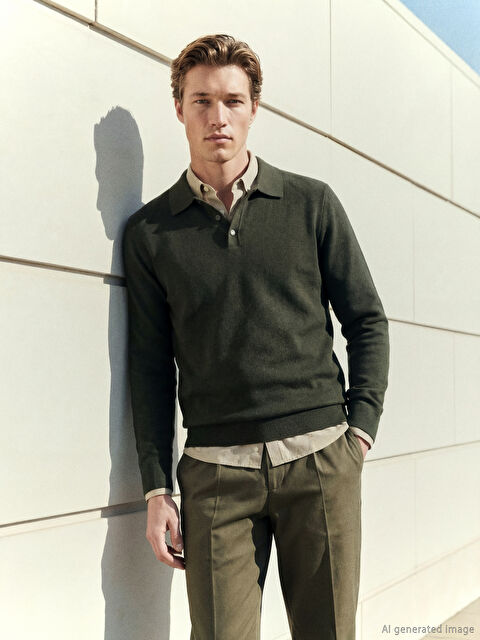 SOUTHBLUE Polo Yaka Erkek Triko Kazak - S6I183Z8-2PL