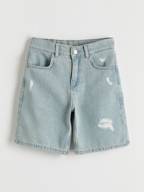 LCW Kids Boy INDIGO Denim Shorts - S6I221Z4-311