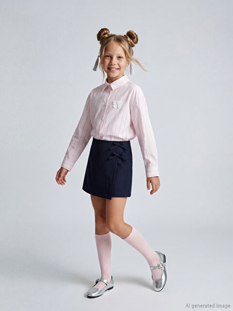 LCW Kids Fiyonk Detaylı Kız Çocuk Şort Etek - S6I271Z4-LGS