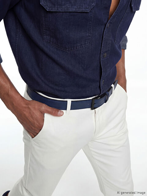 LCW ACCESSORIES Deri Görünümlü Erkek Kemer	 - S6I280Z8-L0X