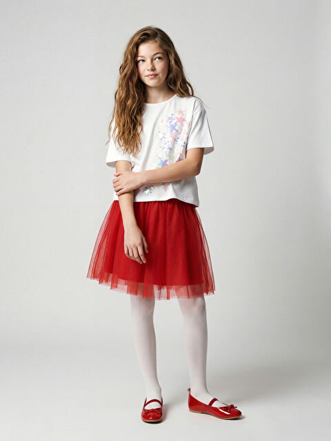 LCW Kids Beli Lastikli Kız Çocuk Tütü Etek - S6I285Z4-HPM
