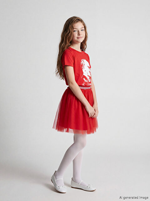 LCW Kids Beli Lastikli Kız Çocuk Tütü Etek - S6I285Z4-HPM