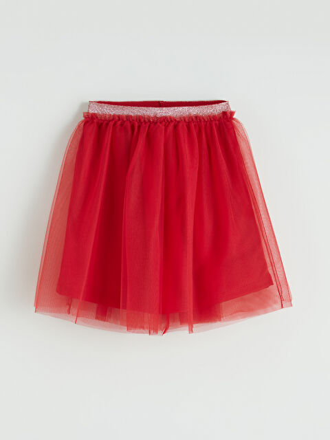 LCW Kids Beli Lastikli Kız Çocuk Tütü Etek - S6I285Z4-HPM