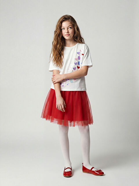 LCW Kids Beli Lastikli Kız Çocuk Tütü Etek - S6I285Z4-HPM