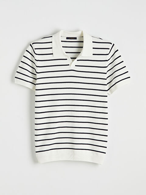 SOUTHBLUE Polo Yaka Çizgili Erkek Triko Kazak - S6I292Z8-SZ5