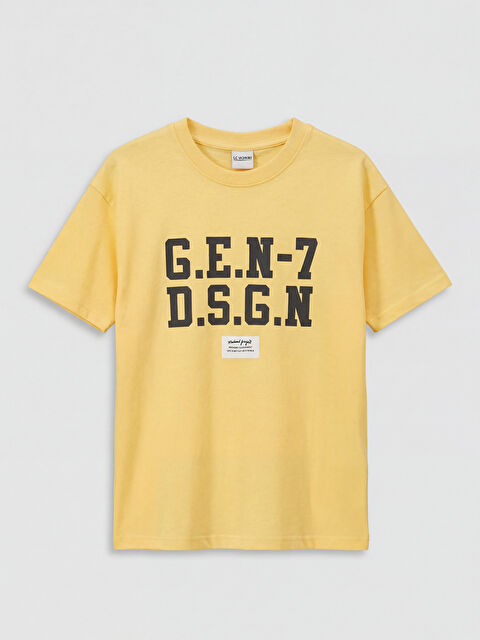 LCW Kids Boy YELLOW T-Shirt - S6I392Z4-FRE