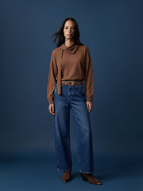 LCWAIKIKI Classic Baggy Fit Kadın Jean Pantolon - S6I452Z8-H45