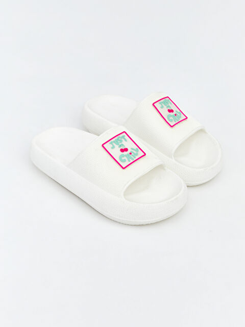LCW STEPS Girl WHITE Sliders - S6I477Z4-ZUY