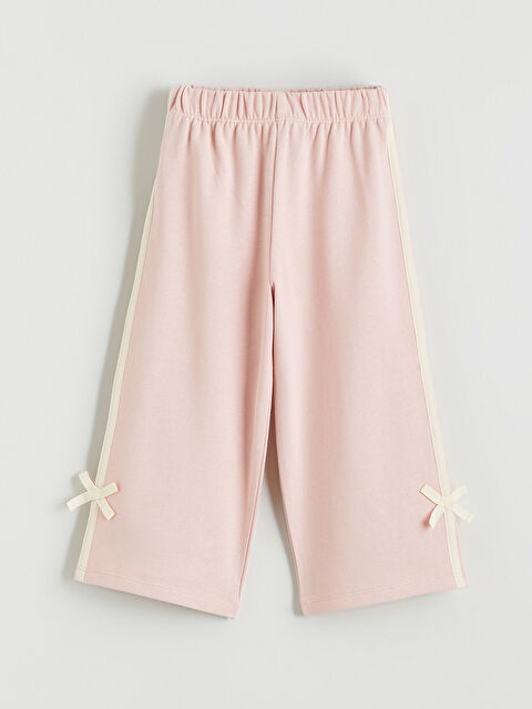 LCW baby Donji deo trenerke sa elastičnim strukom i detaljem mašne za bebe devojčice - S6I492Z1-G3G