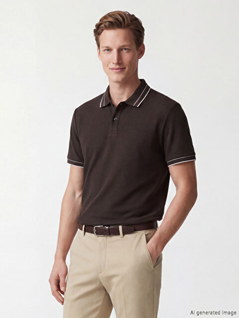 SOUTHBLUE Polo Yaka Dokulu Erkek Tişört