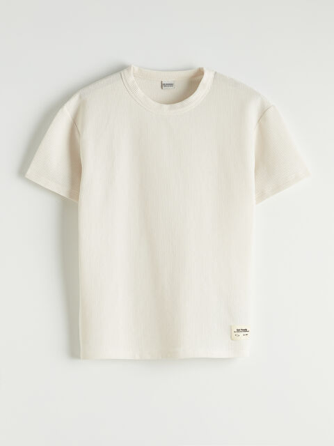 LCW Kids Bisiklet Yaka Erkek Çocuk Tişört - S6I507Z4-J1F