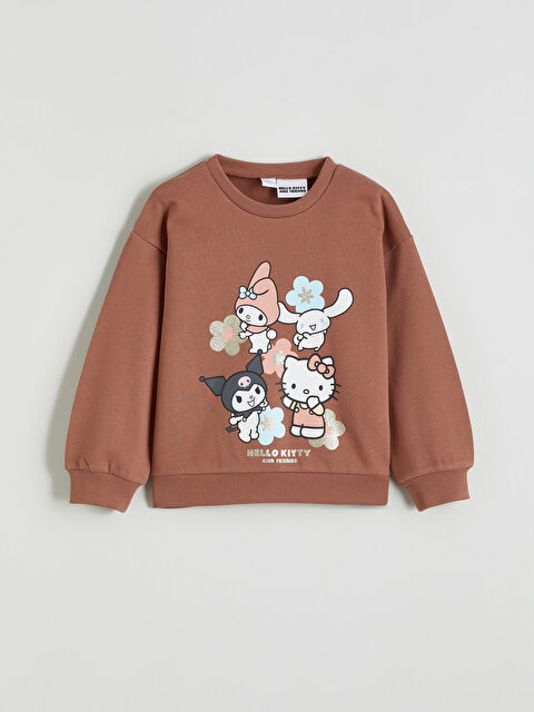 LCW Kids Girl BROWN Sweatshirt - S6I527Z1-H9G