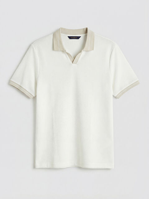 SOUTHBLUE  Polo Yaka Strüktürlü Erkek Tişört - S6I558Z8-R9J