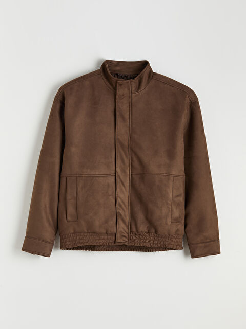 LCW Vision Standart Kalıp Dik Yaka Erkek Süet Mont - S6I566Z8-R3B