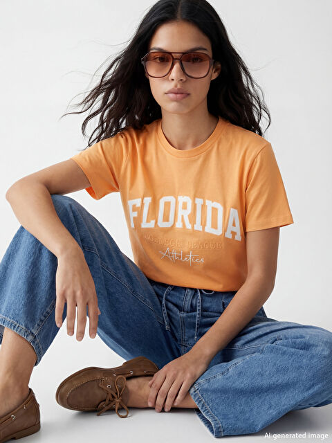 XSIDE تي شيرت برتقالي نساء - S6I569Z8-VYJ