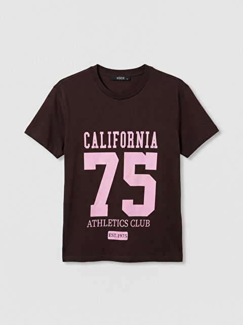 XSIDE Woman BROWN T-Shirt - S6I571Z8-8XJ