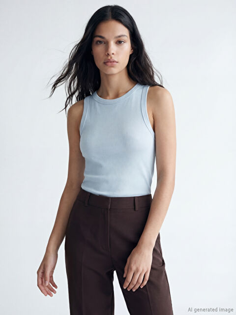 XSIDE Woman BLUE Tank Top - S6I572Z8-2N3