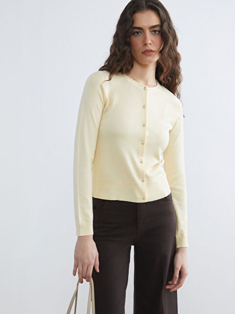 LCW Vision Woman YELLOW Cardigan - S6I575Z8-FRS