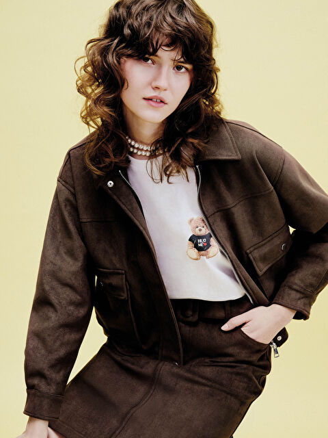 XSIDE چاکەت قاوه‌یی ژن - S6I631Z8-1KM