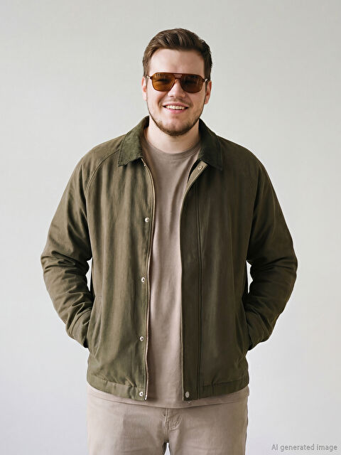 SOUTHBLUE Standart Kalıp Kadife Yaka Erkek Mont - S6I636Z8-HDL