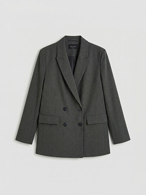 LCWAIKIKI Classic Kruvaze Yaka Kadın Blazer Ceket	 - S6I706Z8-ZZD