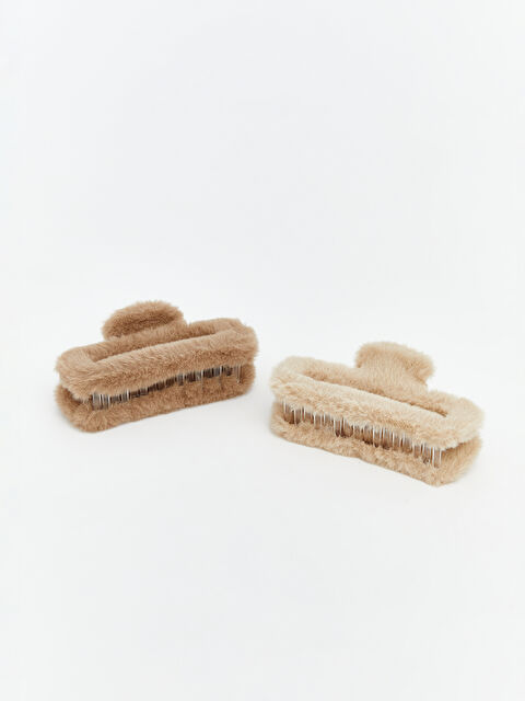 LCW ACCESSORIES Kadın Pelüş Mandal Toka 2'li - S6I732Z8-M0T