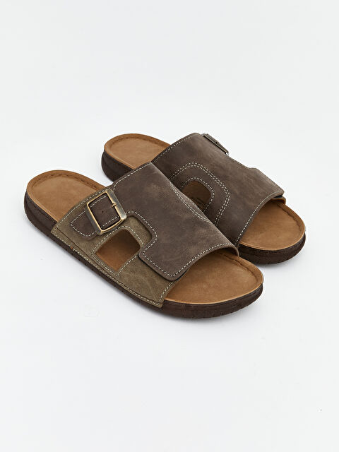 LCW STEPS Süet Görünümlü Erkek Ev Terliği - S6I737Z8-YHQ