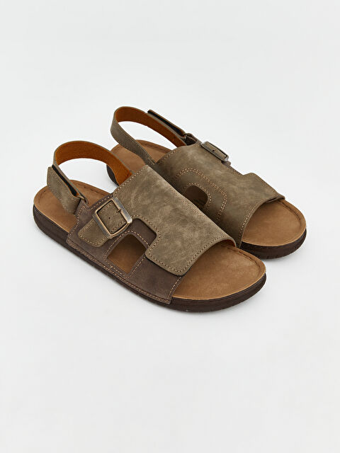 LCW STEPS Süet Görünümlü Erkek Sandalet - S6I739Z8-DFV