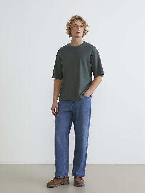 LCW Jeans 745 ფართო ფორმის მამაკაცის ჯინსები - S6I744Z8-309