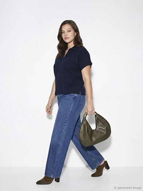 LC WAIKIKI Wideleg Kadın Jean Pantolon - S6I815Z8-507