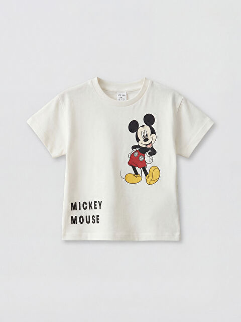 LCW baby Mickey Mouse Baskılı Erkek Bebek Tişört - S6I828Z1-FDU
