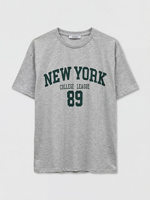 XSIDE Woman GREY T-Shirt - S6I833Z8-CY9